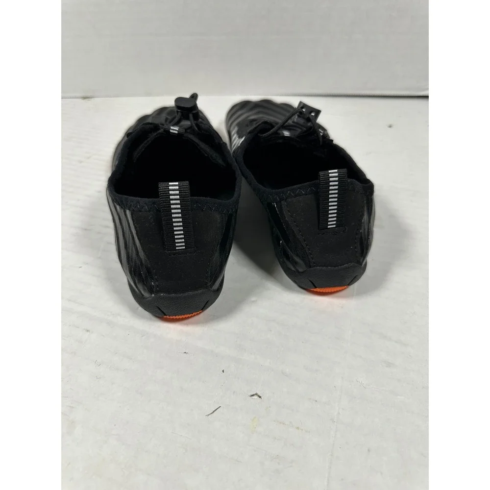 Barestep Barefoot Water Shoes Black White Striped Bungee Lace Minimalist Size 39